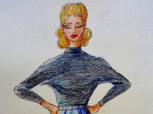 Mika Oh Shirt Marilyn mit Turtleneck